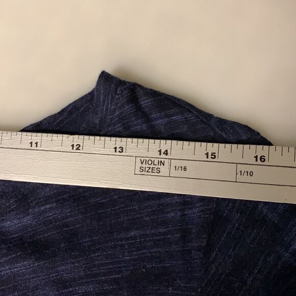 Athleta Blue Space Dyed Long Sleeve Scoop Neck Athletic Tunic Top Size S-Tall - Picture 8 of 10